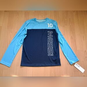 Blue Long Sleeve Messi Shirt Size 10/12